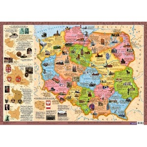 Mapa Polska województwa (plakat)