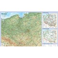Mapa Polski plansza edukacyjna na ścianę i biurko