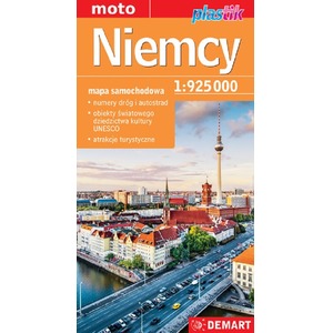 Mapa samochodowa - Niemcy 1:925 000 lam