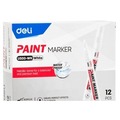 Marker olejowy 2mm biały (12szt) DELI