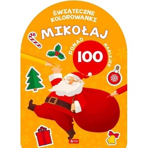 Mikołaj. Kolorowanka z naklejkami