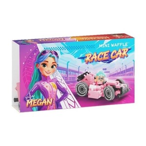Mini Waffle 50el Cars: Pink Race Car