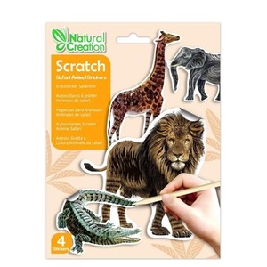 Naklejki do wydrapywania Zwierzęta Safari