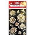 Naklejki foliowe Metalic Double Flowers PENMATE