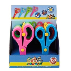 Nożyczki bezpieczne z odbojnikiem 13,5cm (12szt)