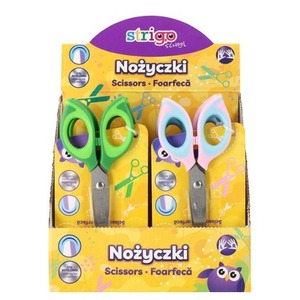 Nożyczki szkolne mix (12szt) STRIGO