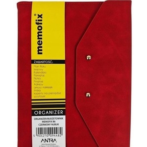 Organizer Memofix B6 nubuk czerwony