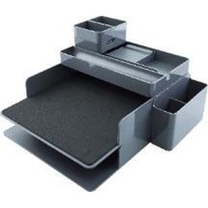 Organizer nabiurkowy wielofunkcyjny szary