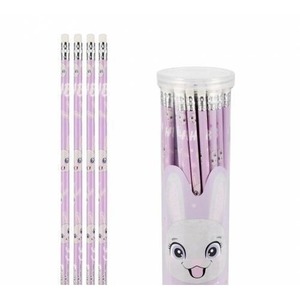 Ołówek z gumką HB Rabbit (48szt)