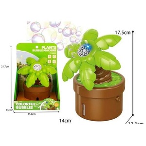 Palma na bańki mydlane światło