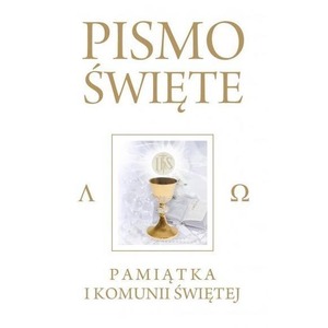 Pamiątka I Komunii Świętej. Pismo ST i NT (białe)
