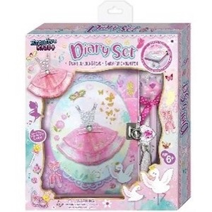 Pamiętnik na kłódkę z ozdobnym długopisem Sukienka