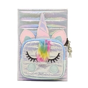 Pamiętnik Unicorn z kieszonką biały STnux