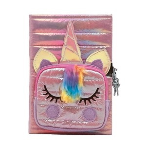 Pamiętnik Unicorn z kieszonką różowy STnux