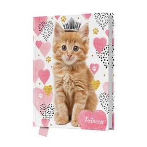 Pamiętnik z kłódką Princess Cat 80k. 14x18cm