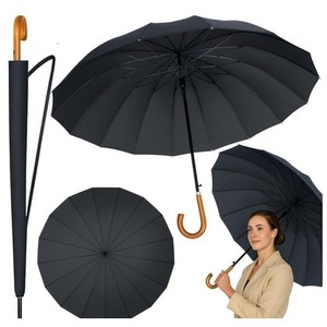Parasol automatyczny z pokrowcem czarny 115cm