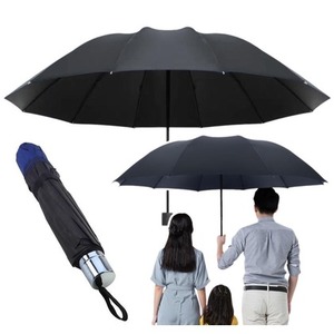 Parasol składany 12-żebrowy pokrowiec granat 110cm