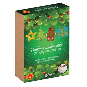 Piaskowe Malowanki Ozdoby na choinkę Ciastek