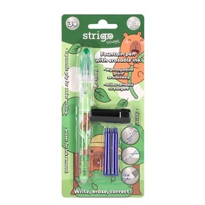 Pióro wymazywalne Strigo ze stalówką Kapibara zielone