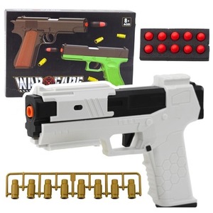 Pistolet na naboje piankowe biały