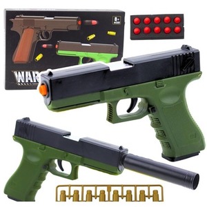 Pistolet na naboje piankowe zielony