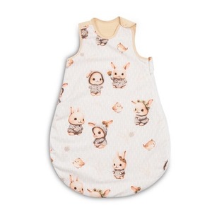 Śpiworek do spania S króliczki beżowy 45x70cm