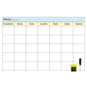 Planer magnetyczny suchościeralny tygodniowy 30x40