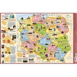Podkładka 3W - Mapa Polski regiony