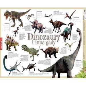 Podkładka na biurko dinozaury i inne gady