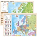 Podkładka na biurko - Mapa pol-fizyczna Europy