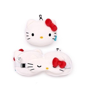 Poduszka podróżna i maska na oczy Hello Kitty