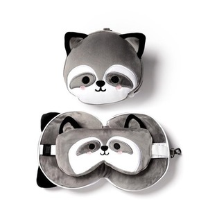 Poduszka podróżna i maska na oczy Szop