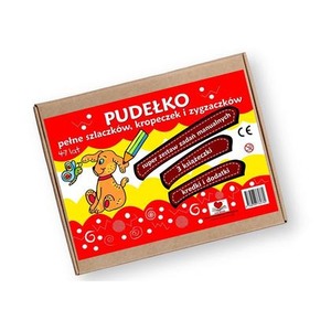 Pudełko pełne szlaczków kropeczek i zygzaczków