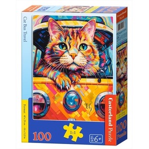 Puzzle 100 Cat Bus Travel CASTOR
