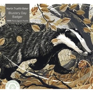 Puzzle 1000 Borsuk w wietrzny dzień Martin Truefit