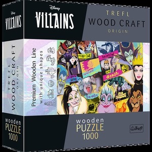 Puzzle 1000 drewniane Zlot złoczyńców Disney Villains 20167