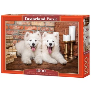 Puzzle 1000 Samoyed Puppies Say Hello CASTOR