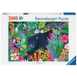 Puzzle 3000 Panther in the Blooming Jungle