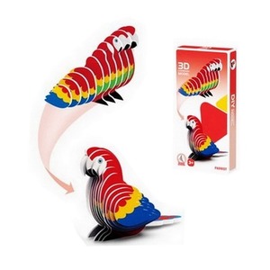 Puzzle 3D papuga