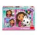 Puzzle 3w1 Koci Domek Gabi, Przyjaciele