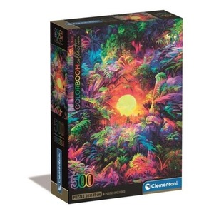 Puzzle 500 Compact Psychedelic Jungle Sunrise