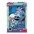 Puzzle neonowe 100 Lilo i Stitch świecące kontury