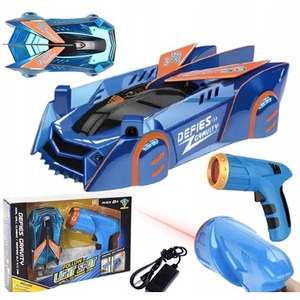 Samochód jeżdżący po ścianach RC niebieski