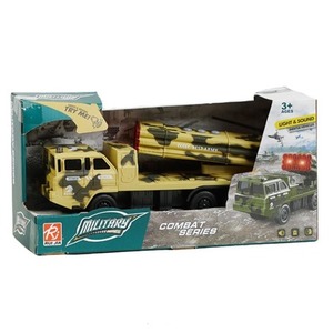 Samochód wojskowy z wyrzutnią rakiet