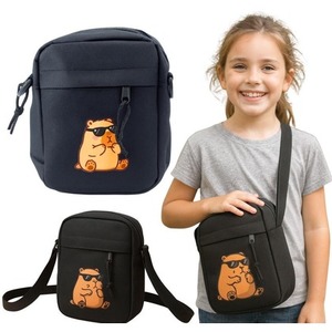 Saszetka na ramię Kapibara czarna 19,5x14cm