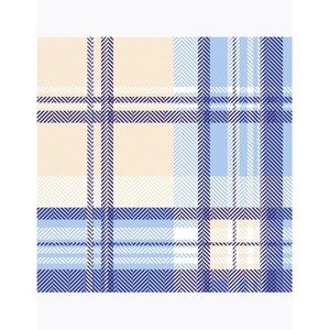 Serwetki DAISY Lunch SD 330x330 Kratka niebieska 043501