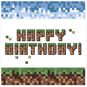 Serwetki Lunch Daisy - Pixel Block Happy Birthday SDOG045201
