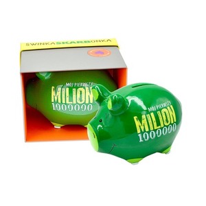 Skarbonka mała świnka "Mój pierwszy milion" SKM-007