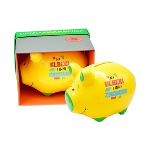 Skarbonka mała świnka "Na klocki i inne zabawki" SKM-013