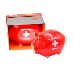 Skarbonka mała świnka "Pierwsza pomoc" SKM-017